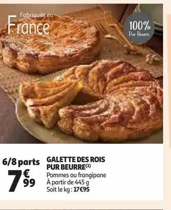 Auchan Galette des rois pur beurre(1) offre