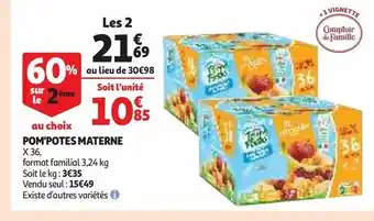 Auchan Fruits pom'potes offre