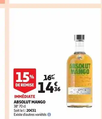 Auchan Absolut mango offre