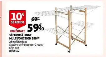 Auchan Séchoir à linge multifonction 28 m offre