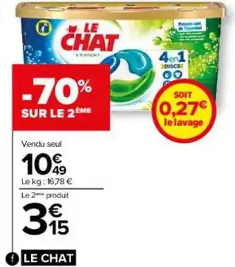 Carrefour Le chat offre