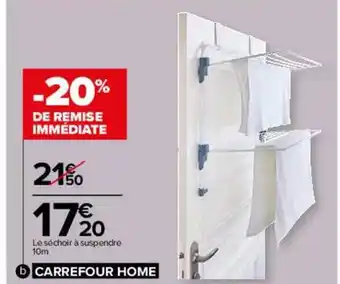 Carrefour Séchoir à suspendre 10m offre