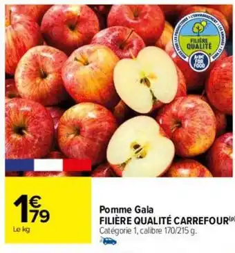 Carrefour Pomme gala filière qualité carrefour offre