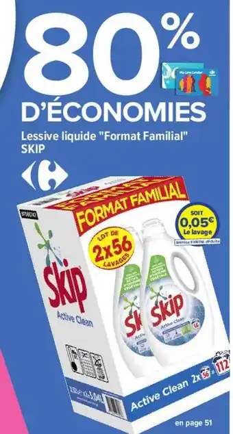 Carrefour Lessive liquide offre