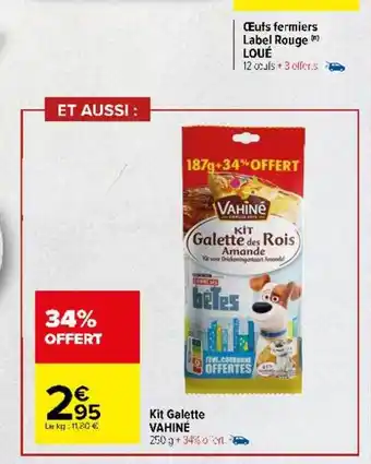 Carrefour Kit galette vahiné offre