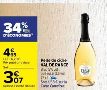 Carrefour Perle de cidre val de rance offre