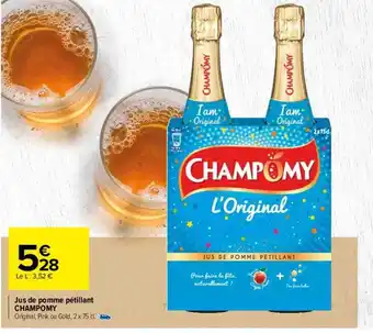 Carrefour Jus de pomme pétillants champomy offre
