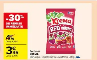 Carrefour Bonbons krema offre