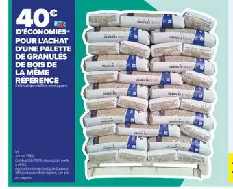 Carrefour Une palette de bois de la même référence offre