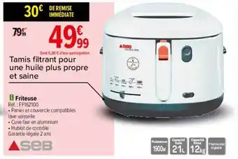 Carrefour Friteuse seb offre