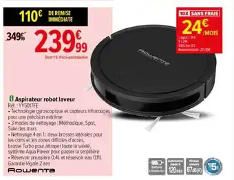 Carrefour Aspirateur robot laveur rowenta offre