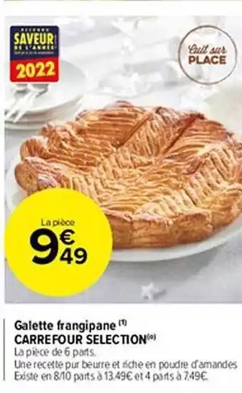 Galette frangipane carrefour sélection