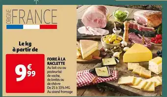 Auchan Foire à la raclette offre