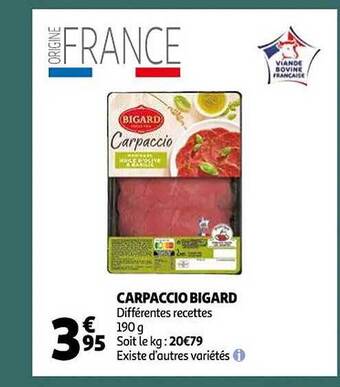 Auchan Carpaccio bigard offre