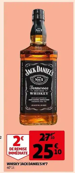 Whisky jack daniel's n°7