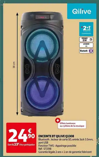 Auchan Enceinte bt qilive q1308 offre
