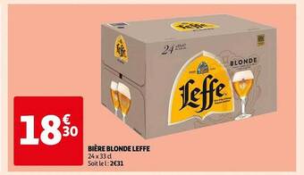 Auchan Bière blonde leffe offre