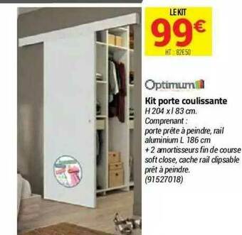Bricorama Kit Porte Coulissante Optimum offre