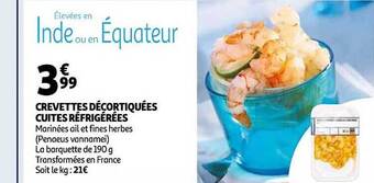Auchan Crevettes décortiquées cuites réfrigérées offre