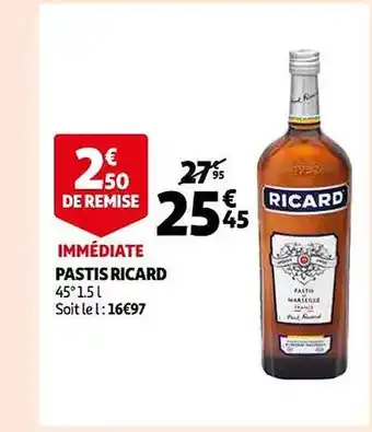 Auchan Pastis ricard offre