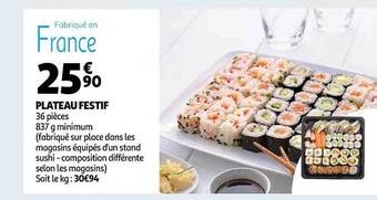 Auchan Plateau festif offre