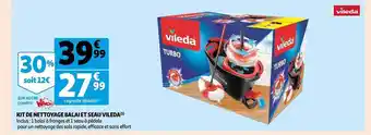 Auchan Kit de nettoyage balai et seau vileda offre