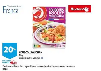 Auchan Couscous auchan offre