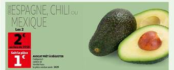 Auchan Avocat prêt à déguster offre