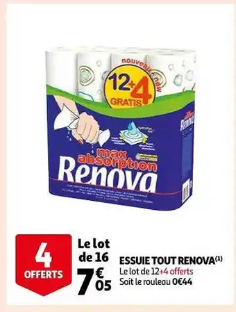 Auchan Essuie tout renova offre