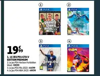 Auchan Le jeu ps4 gta v édition premium offre