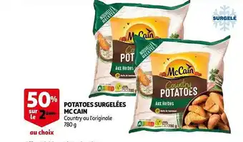 Auchan Potatoes surgelées mc cain offre