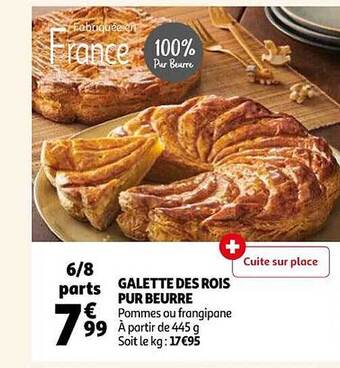 Auchan Galette des rois pur beurre offre