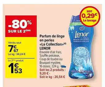 Carrefour Market Parfum de linge en perles offre