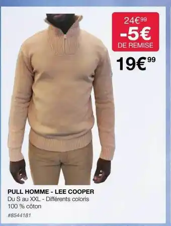 Costco Pull homme - lee cooper offre