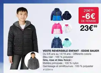 Veste réversible enfant - eddie bauer