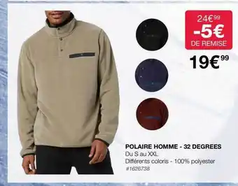 Polaire homme - 32 degrées
