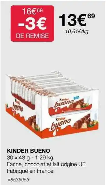 Costco Kinder bueno offre