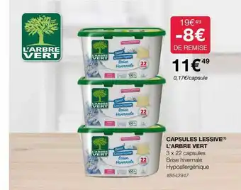 Costco Capsules lessive l'arbre vert offre