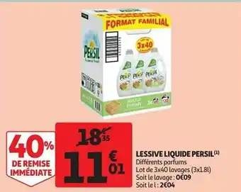Auchan Lessive liquide persil offre