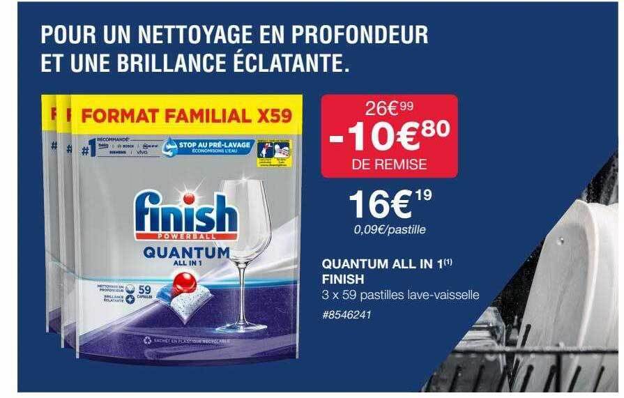 Promo Quantum all in 1 finish chez Costco