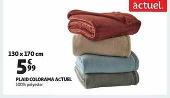 Auchan Plaid colorama actuel offre