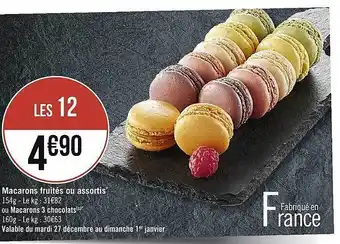 Casino Supermarchés Macarons fruités ou assortis offre