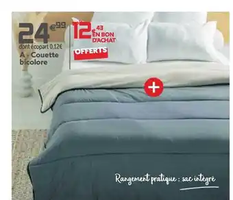 Gifi Couette bicolore offre