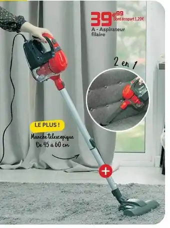 Gifi Aspirateur filaire offre