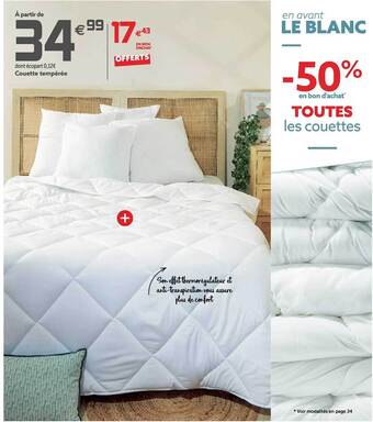 Gifi Couette tempérée offre