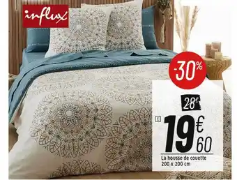 Cora x Carrefour La housse de couette 200 x 200 cm influx offre