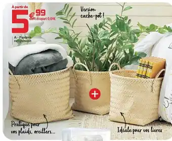 Gifi Panière rangement offre