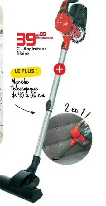 Gifi Aspirateur filaire offre