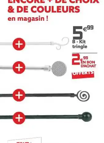Gifi Kit tringle offre