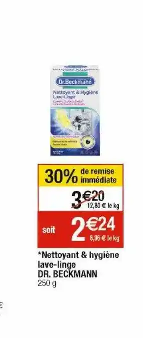 Cora x Carrefour Nettoyant & hygiène lave-linge dr. beckmann offre
